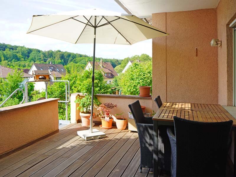 Immobilien Roßdorf, Dachterrasse, Aussicht, Rhein-Main-Gebiet